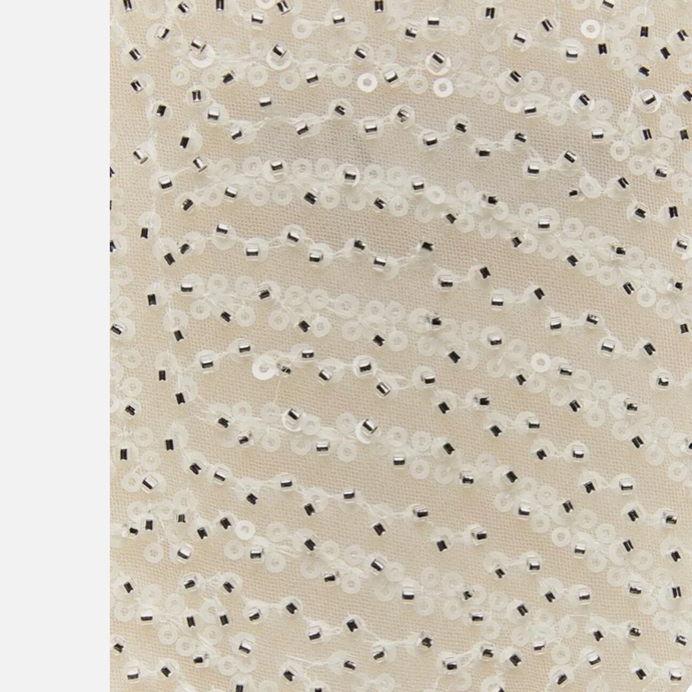 Zara Sparkling Cream Maxi Dress - Picture 6 of 9
